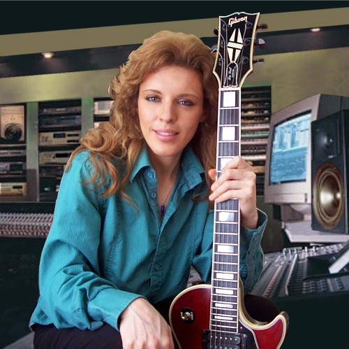 Astra with her Gibson 